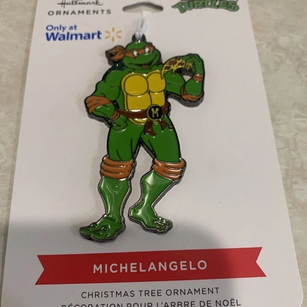 Set of 2‎ Teenage Mutant Ninja Turtles,  Michelangelo, Hallmark Ornament